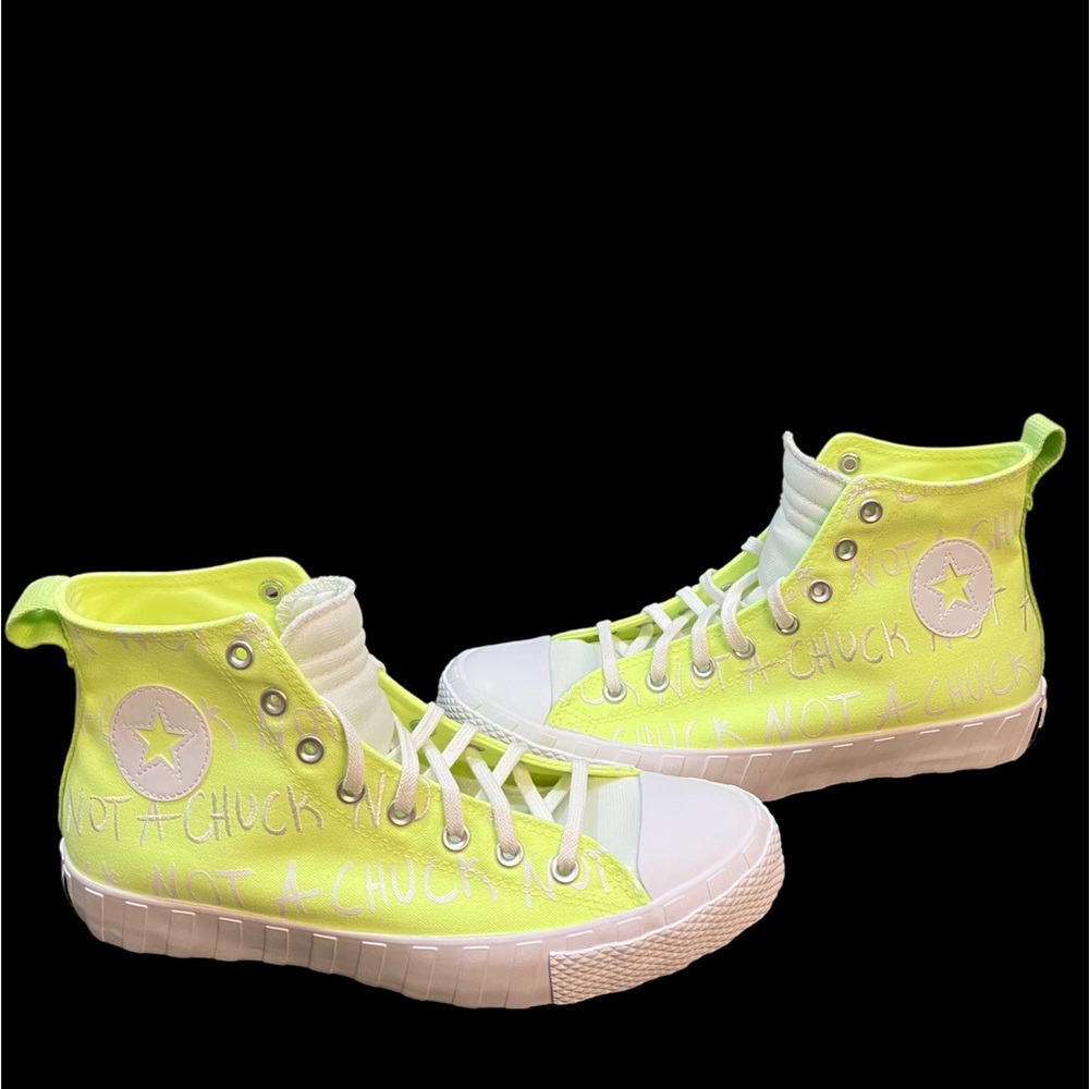 Converse NWOT’s unisex ( Not A Chuck) neon, lime, green tennis shoes/sneakers.